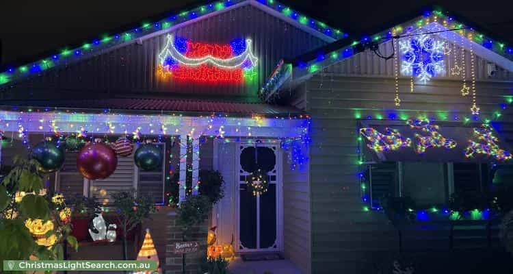 Christmas Light display at 33 Francis Street, Coburg