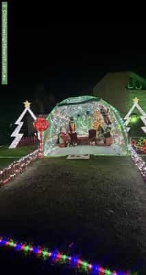 Christmas Light display at 52 Tanbark Circuit, Werrington Downs