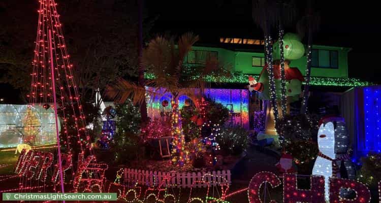 Christmas Light display at 52 Tanbark Circuit, Werrington Downs