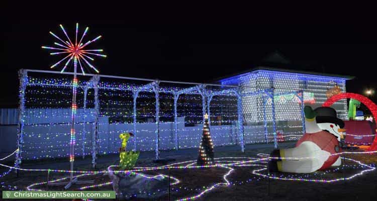 Christmas Light display at 49 Frances Burke Street, Gungahlin