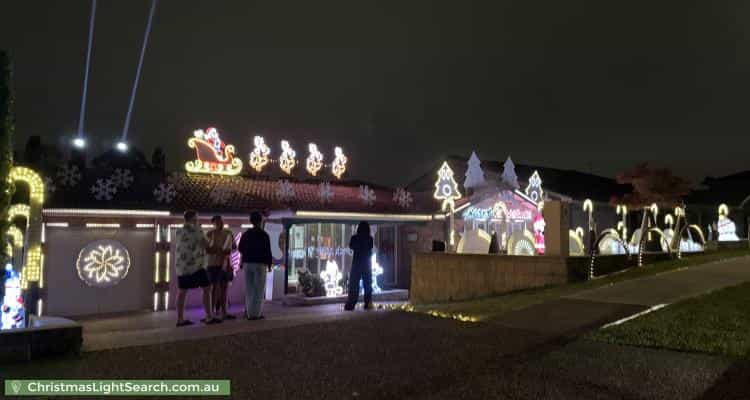Christmas Light display at 9 Fleurs Street, Minchinbury