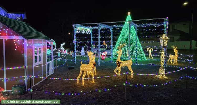 Christmas Light display at 49 Frances Burke Street, Gungahlin