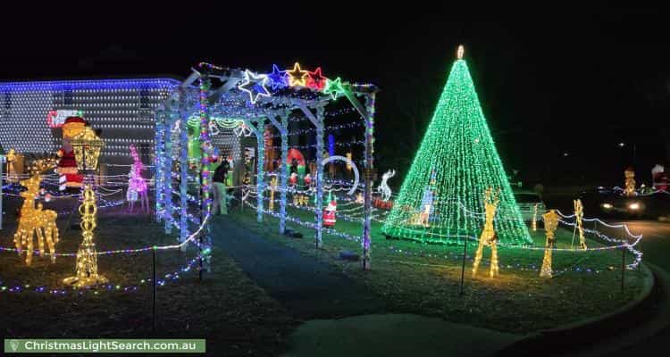 Christmas Light display at 49 Frances Burke Street, Gungahlin