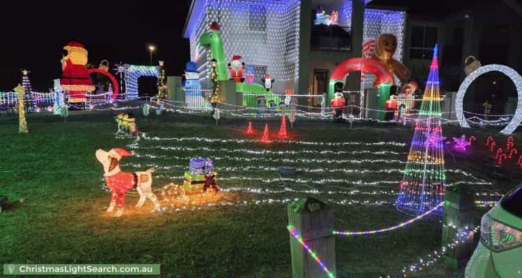 Christmas Light display at 49 Frances Burke Street, Gungahlin