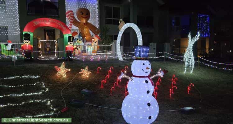 Christmas Light display at 49 Frances Burke Street, Gungahlin