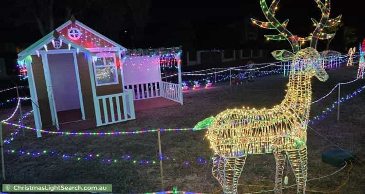 Christmas Light display at 49 Frances Burke Street, Gungahlin