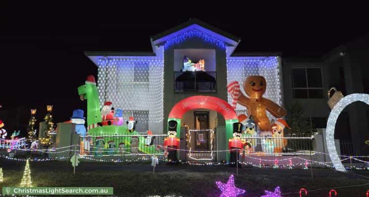 Christmas Light display at 49 Frances Burke Street, Gungahlin