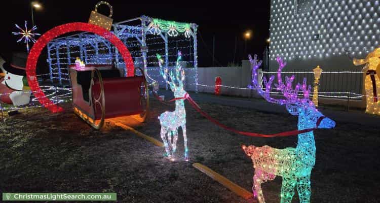 Christmas Light display at 49 Frances Burke Street, Gungahlin