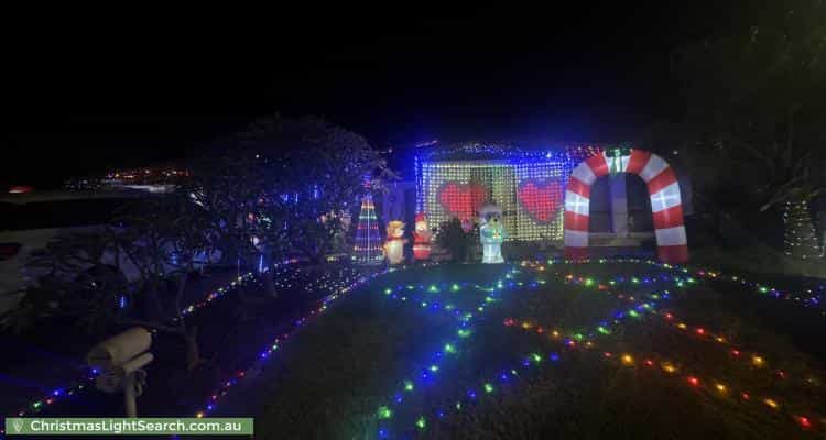Christmas Light display at 2 Gleeson Grove, Evanston Park
