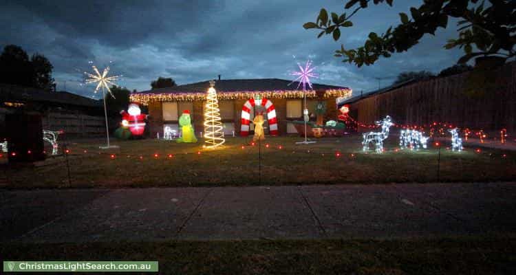 Christmas Light display at 11 Diane Close, Pakenham
