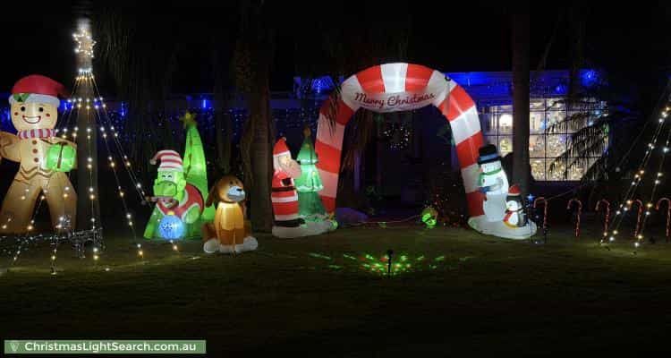 Christmas Light display at 7 Bundalla Court, Kelmscott