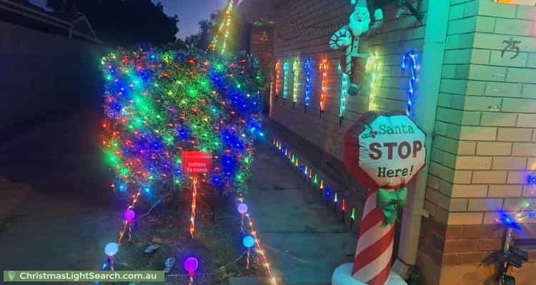 Christmas Light display at 75 Daws Road, Clovelly Park