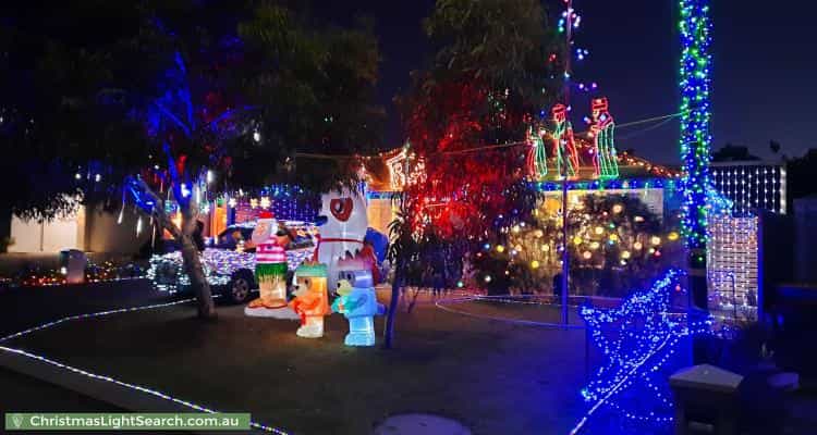 Christmas Light display at 35 Coleford Road, Wellard