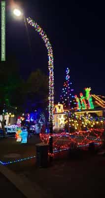 Christmas Light display at 35 Coleford Road, Wellard