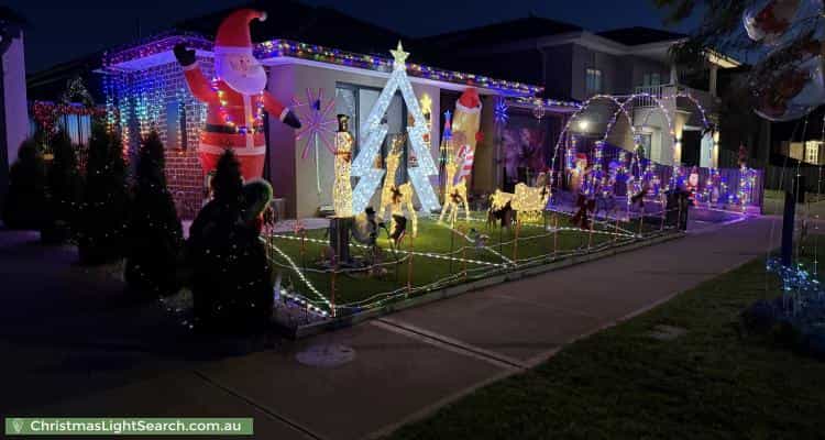 Christmas Light display at 100 Basildon Crescent, Strathtulloh