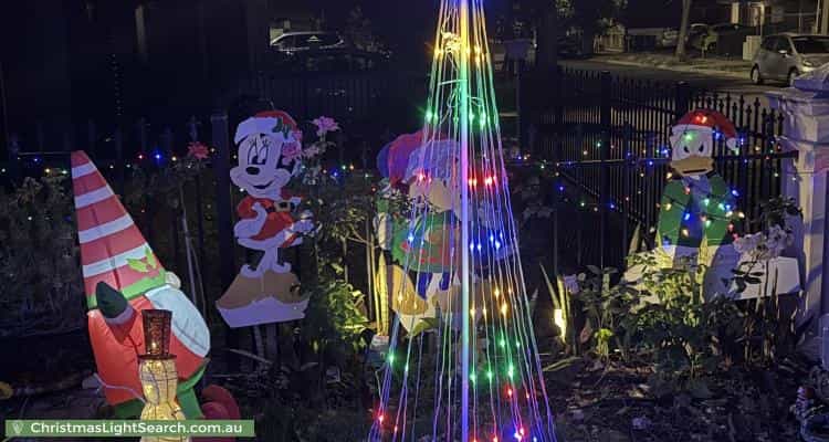 Christmas Light display at 15 Wright Street, Ferryden Park