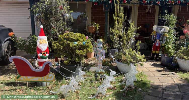 Christmas Light display at 15 Wright Street, Ferryden Park
