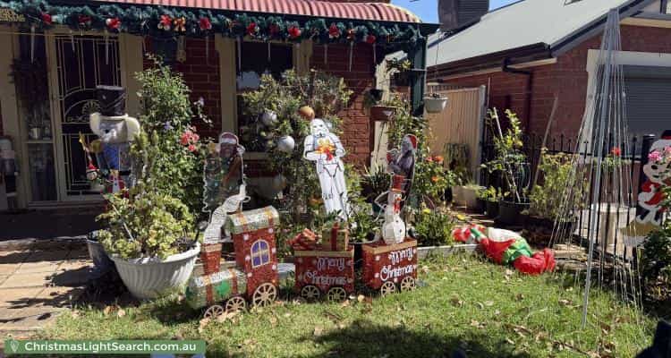 Christmas Light display at 15 Wright Street, Ferryden Park