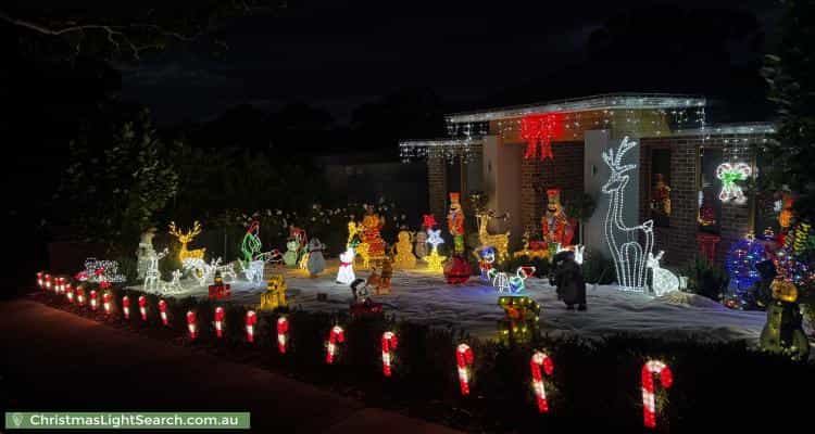 Christmas Light display at 48 Coven Avenue, Heathmont