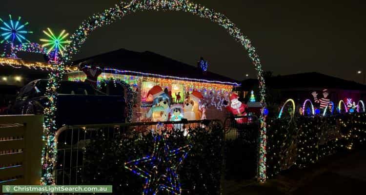 Christmas Light display at  Sunny Place, Saint Johns Park