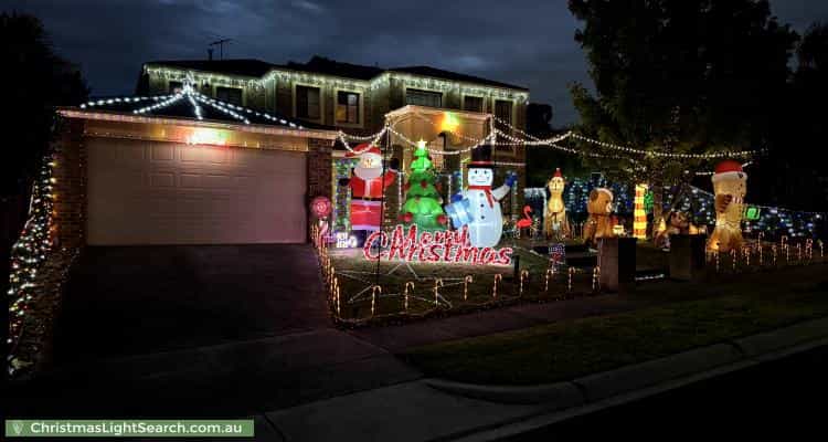 Christmas Light display at 2 Montvale Mews, Mount Waverley