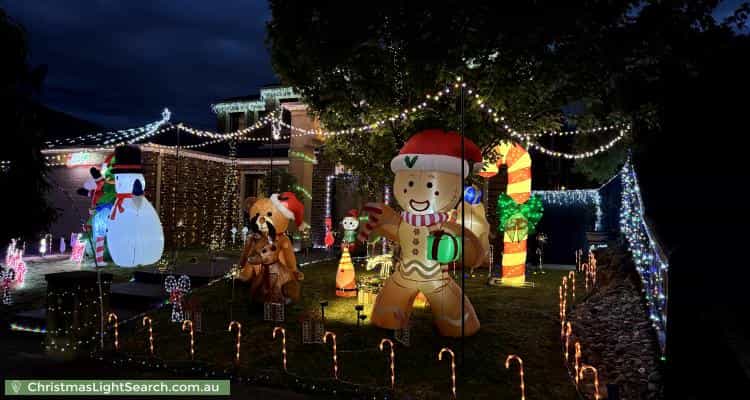 Christmas Light display at 2 Montvale Mews, Mount Waverley