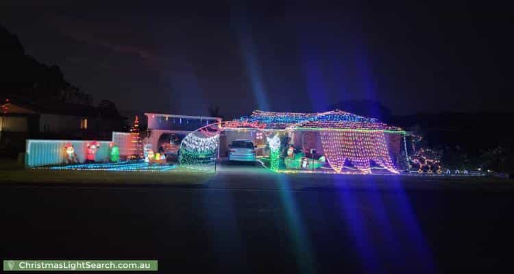 Christmas Light display at 93 Park Road, Nowra