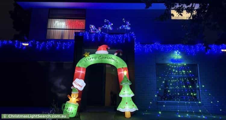 Christmas Light display at 100 Power Avenue, Chadstone