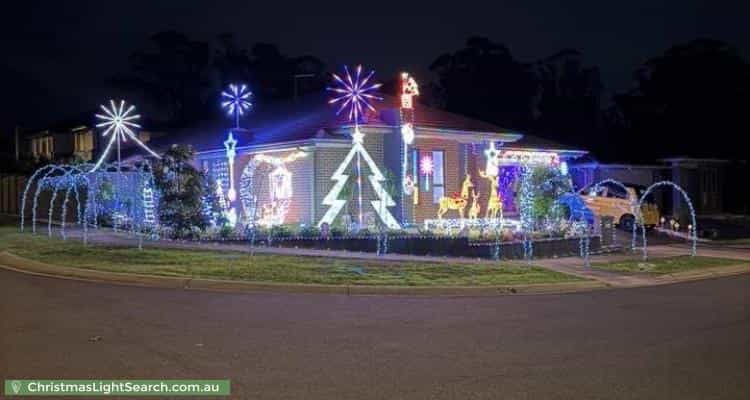 Christmas Light display at 2 Rensberg Way, Edmondson Park