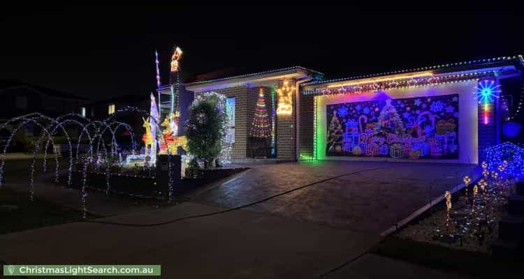 Christmas Light display at 2 Rensberg Way, Edmondson Park