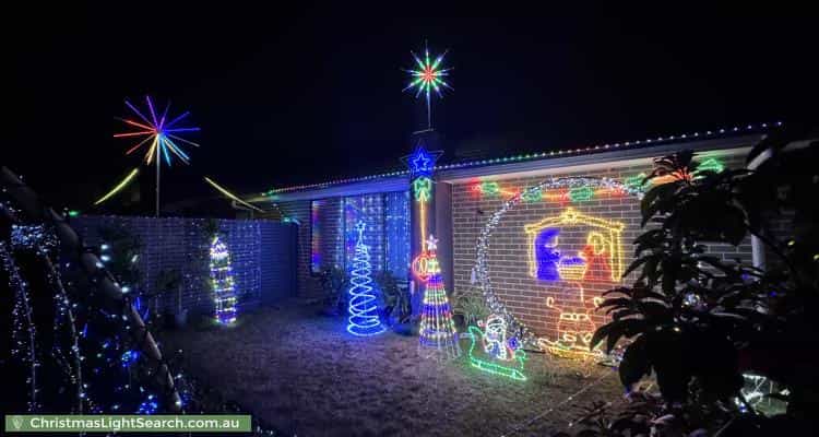 Christmas Light display at 2 Rensberg Way, Edmondson Park