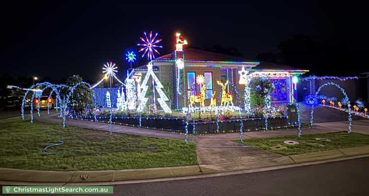 Christmas Light display at 2 Rensberg Way, Edmondson Park