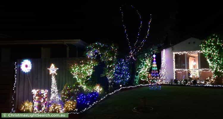 Christmas Light display at 3 Bogong Court, Frankston