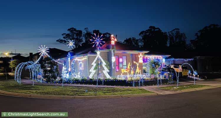 Christmas Light display at 2 Rensberg Way, Edmondson Park