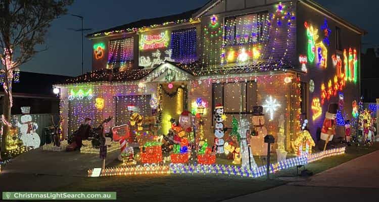 Christmas Light display at 31 Kieren Drive, Blacktown