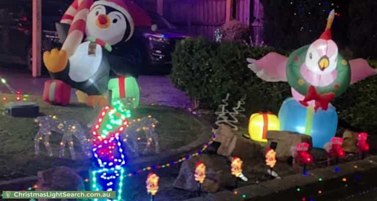 Christmas Light display at 15 Metcalf Crescent, Rowville