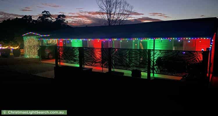 Christmas Light display at 32 Fern Street, Blackbutt