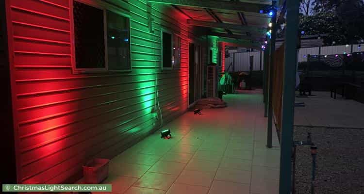 Christmas Light display at 32 Fern Street, Blackbutt