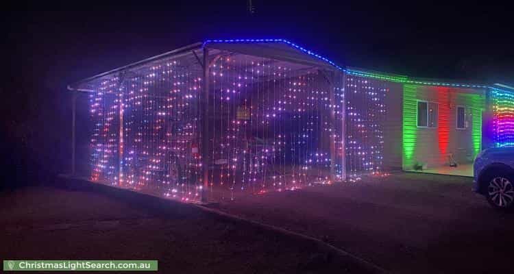 Christmas Light display at 32 Fern Street, Blackbutt
