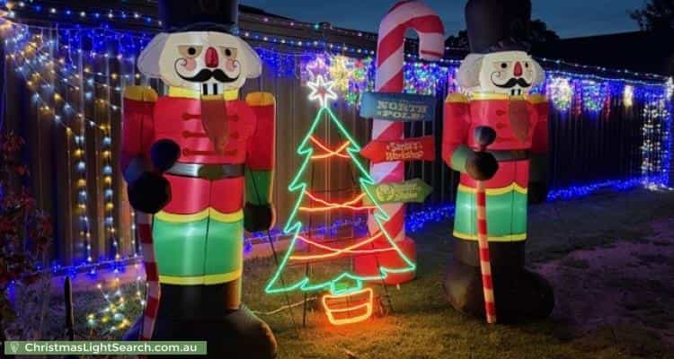Christmas Light display at 8 Laura Court, Whittlesea
