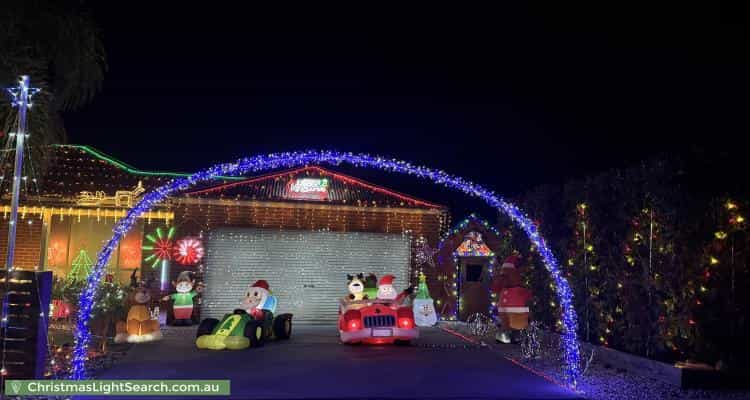 Christmas Light display at 14 Highland Way, Maiden Gully