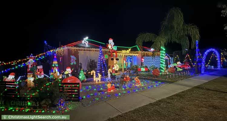 Christmas Light display at 14 Highland Way, Maiden Gully