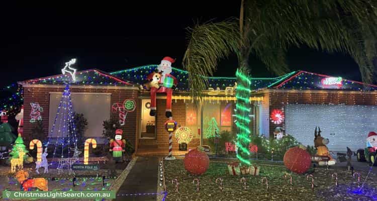 Christmas Light display at 14 Highland Way, Maiden Gully