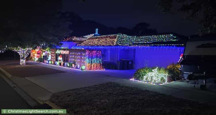 Christmas Light display at 27 Liz ONeill Street, Casey