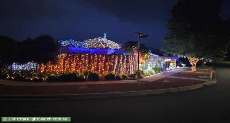 Christmas Light display at 27 Liz ONeill Street, Casey