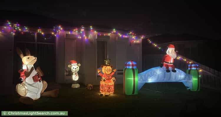 Christmas Light display at 6 Postregna Way, Skye