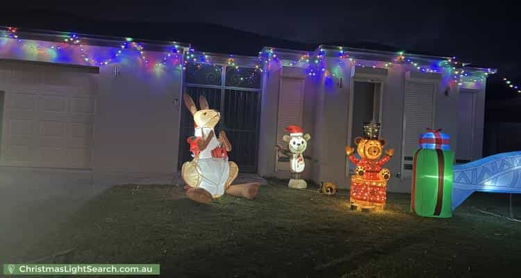 Christmas Light display at 6 Postregna Way, Skye