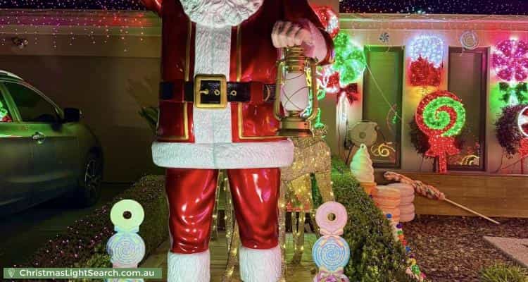 Christmas Light display at 58 Corringa Way, Craigieburn