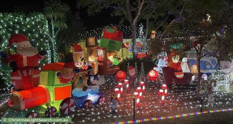 Christmas Light display at 9 Oakwood Avenue, Woodlands