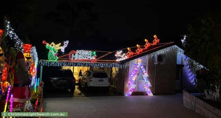 Christmas Light display at 14 Harewood Close, Boronia